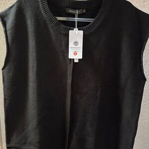 MEROKEETY Men's Black Crewneck Sweater